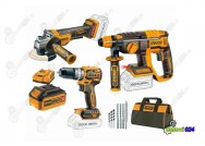 INGCO aku set (hamer+buš+brusil.) cosli240202 super INGCO