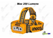 INGCO naglavna lampa 200 lum hhl013aaa8