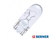 BULB WITH GLASS BASE 12V 5W (W2.1 x 9.5d) BERNER