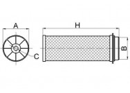 AIR FILTER P776694 DONALDSON (FINE)