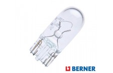 BULB WITH GLASS BASE 12V 5W (W2.1 x 9.5d) BERNER